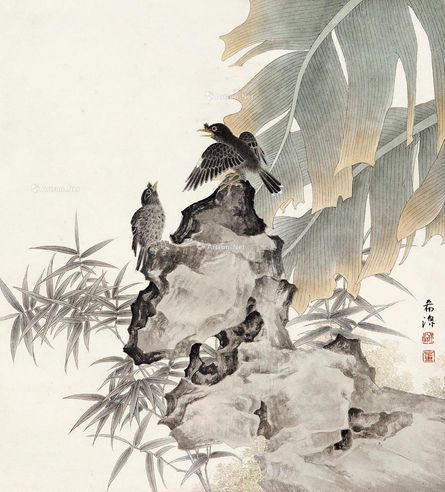 董希源 芭蕉小鸟