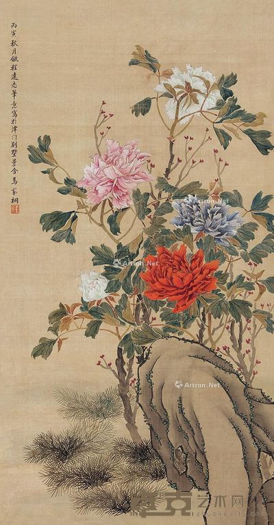 马家桐 国色天香 125×65cm