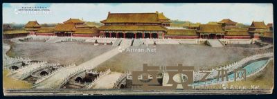 民国时期北京风光双连通景明信片一组十二枚 --