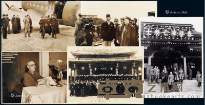 蒋介石黑白历史照片 （一组五张） --