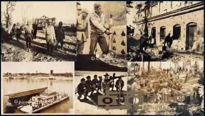 抗战时期美国陆军通讯处等随军记者拍摄中国远征军入缅作战新闻照片 （十四张） --