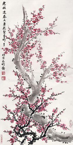 胡絜青 梅花