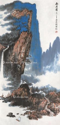 陈维信 山居图