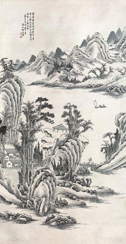 何维朴 山水
