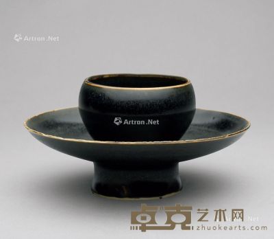 宋 定窑黑釉茶盏 直径11.5cm
