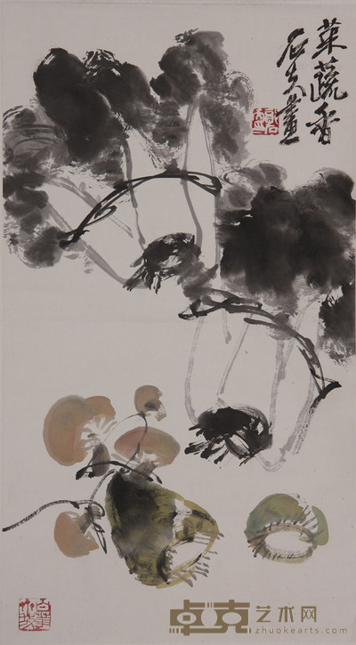 郭石夫《菜蔬香》 69×39cm