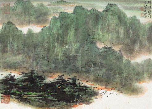徐建融 群峰瑞霭