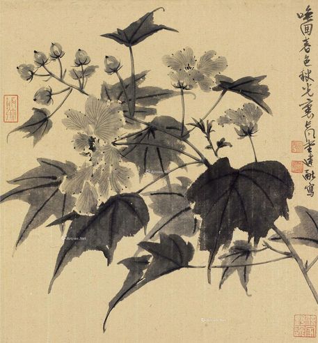 徐建融 墨芙蓉