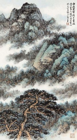 俞子才 雨过林霏