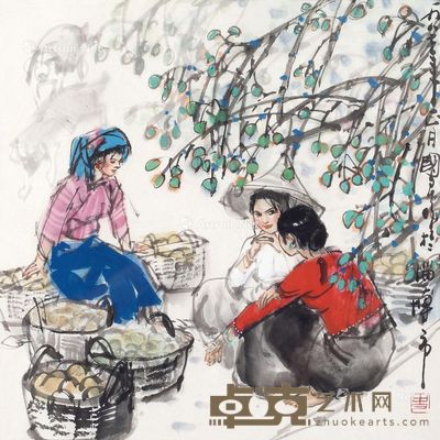 史国良 人物 33×33cm