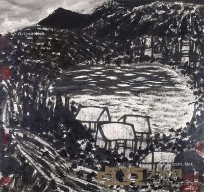 陈平 山里人家 41.5×44cm