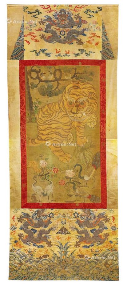 16 17世纪 噶玛噶智“虎”唐卡
