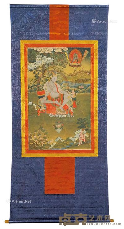 19世纪 大成就者卢伊巴唐卡 81×50cm