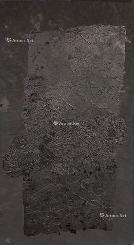 杨诘苍 1990年作 千层墨 5 纸本裱于画布 水墨