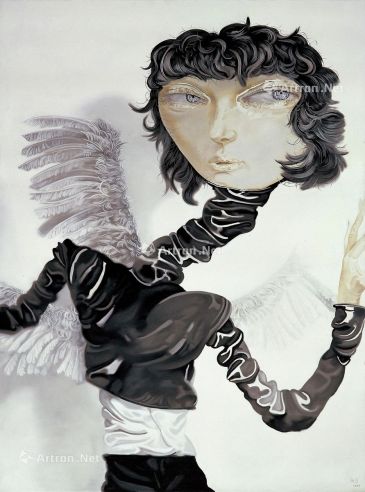 熊宇 2007年作 三个翅膀的肖像 油彩 画布