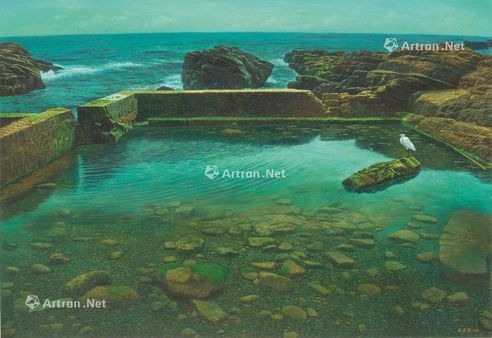 连建兴 1996年作 泊 油彩 画布