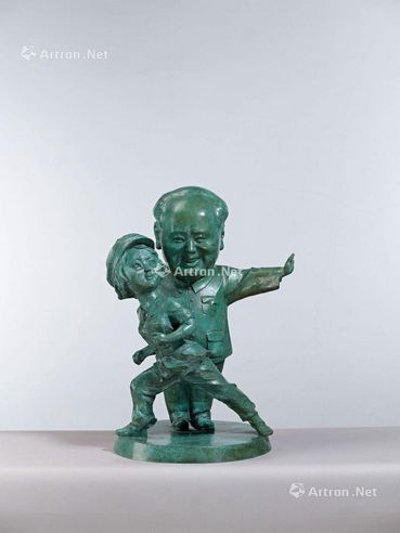 黄钢 2007年作 爱江山也爱美人 铜雕 5/8 Bronze edition no. 5/8
