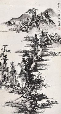 江友樵 山水