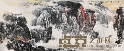 唐世明 轻舟已过万重山 296×118cm