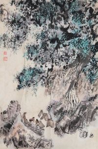 钟纪明 山水