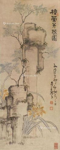 高凤翰 椿萱并茂图