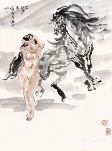 许勇 裸女与马
