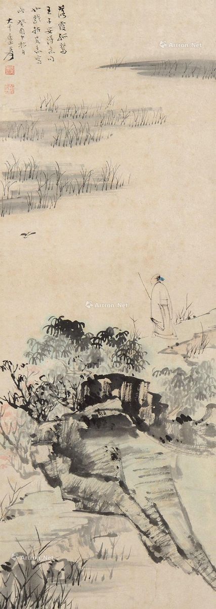 lot:69 张大千 山水人物