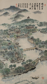 沈炳春 山水