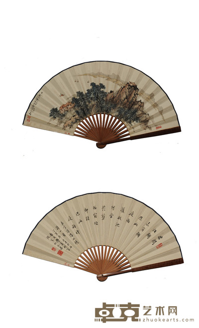 雷九泰 山乡(成扇)