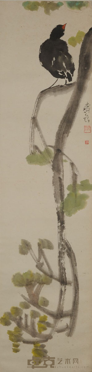 陈寿岳 八哥 33×131cm约3.9平尺