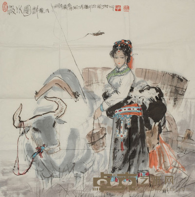 周继雄 人物 68×68cm约4.2平尺