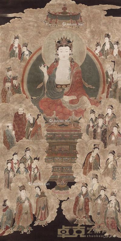 佚名 佛像 274×139cm
