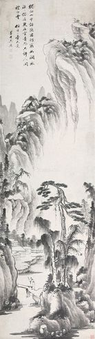 吴历 策杖图