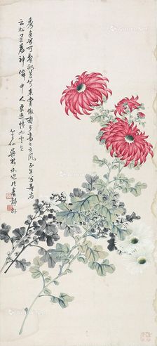 吴笠仙 秋菊