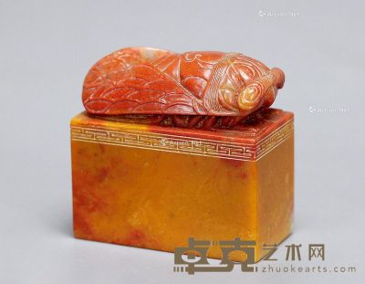 红杜陵寿山石 高6.8cm