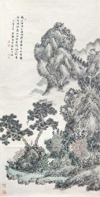 安都 山水人物