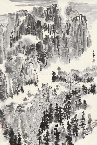 童中焘 山水