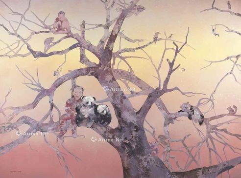 郭晋 2008年作 破晓 第17号 油彩 画布