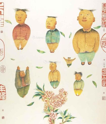 朱伟 2006年作 开春图 2号 水墨 水彩 纸本