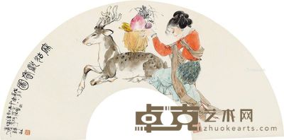 韩敏 麻姑献寿 19×62cm