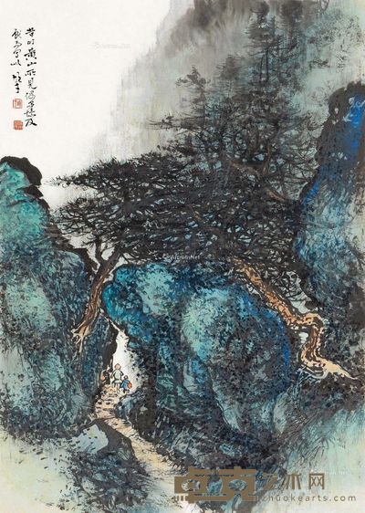 黎雄才 黄山探幽 67×48cm