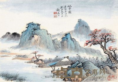 谢闲鸥 屺梦图 24.5×34.5cm