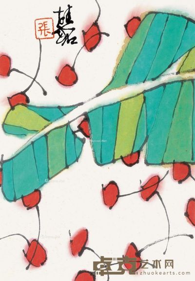 张桂铭 樱桃红了 31×21cm