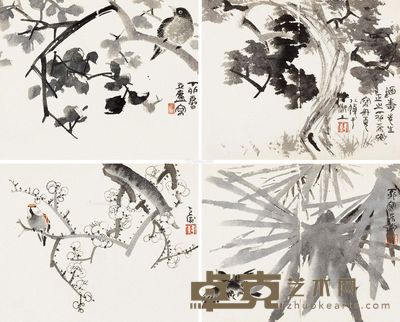 韩天衡 清秋之图 24.5×15.5cm×8