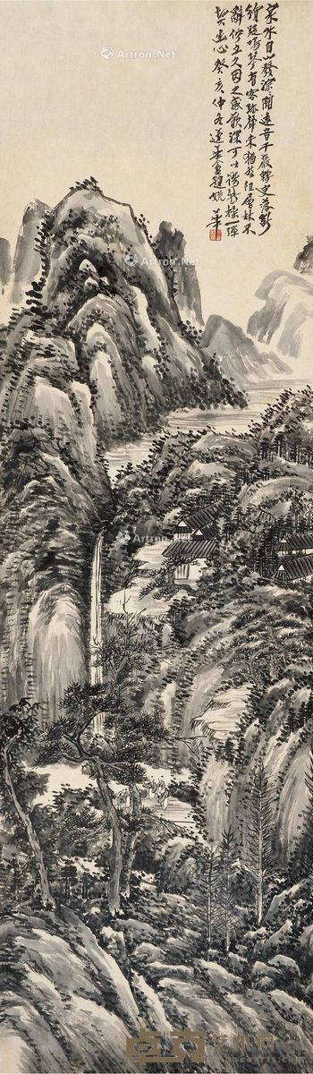 姚华 泉水淙淙 131×39.5cm
