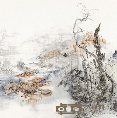 姚媛 园林 65×62cm