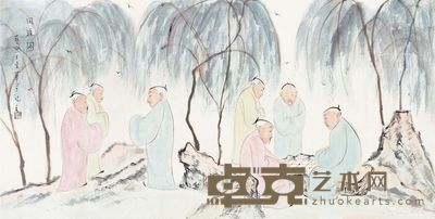 武艺 闲适图 69×137cm