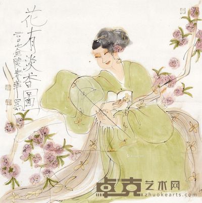 杨春华 花有淡香图 69.5×69.5cm