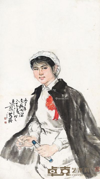杜滋龄 人物 111×62cm