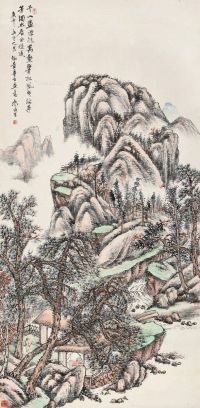 袁培基 万壑松风